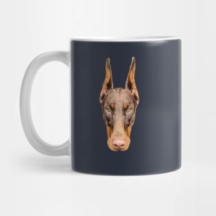 Doberman Head Art Mug